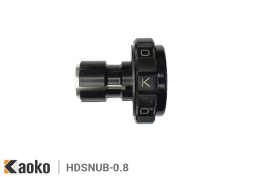 Kaoko motorcycle Cruise Control for Harley Davidson models - 21mm ID handlebars & without ride-by-wire | Snubbie Black