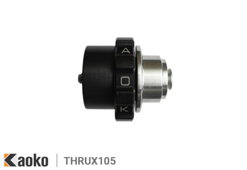 Kaoko motorcycle Cruise Control for Triumph Bonneville liquid cooled ('16-'18) | Bonneville T120 ('16-'21) | Bonneville Bobber/Black | Thruxton 1200 - with 25.4mm ID handlebars & OEM bar-end mirrors